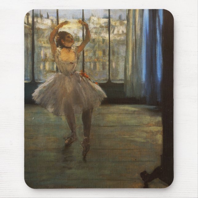 Alfombrilla De Ratón Bailarín de ballet Degas Posando Mousepad (Frente)