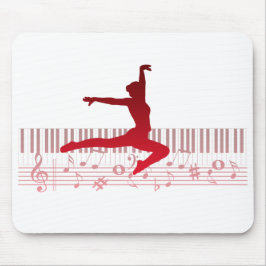 Alfombrilla De Ratón Bailarín de ballet en un teclado           