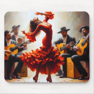 Alfombrilla De Ratón Bailarín de Flamenco Banda de Música Española 