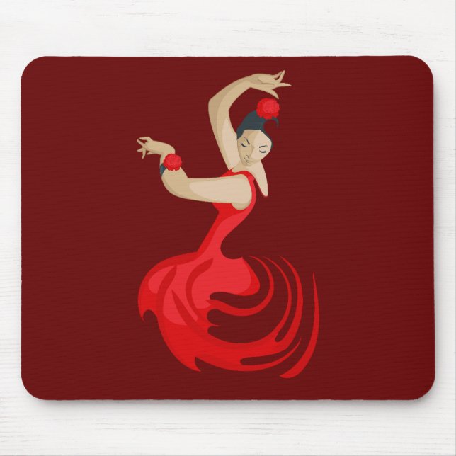 Alfombrilla De Ratón Bailarín de flamenco gitano (Frente)