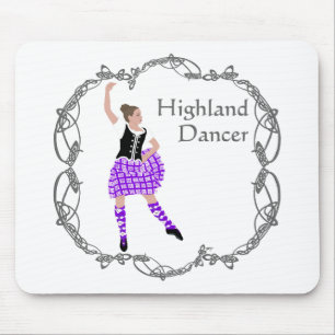 Alfombrilla De Ratón Bailarín de Highland de Escocia Celtic Knotwork Pu