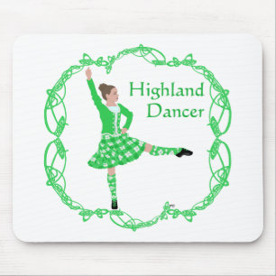 Alfombrilla De Ratón Bailarín de las Highlands escocesas - Verde