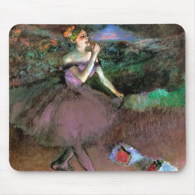Alfombrilla De Ratón Bailarina con Bouquets de Degas (Frente)