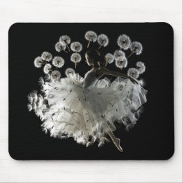 Alfombrilla De Ratón Bailarina de ballet Dandelion Belleza surrealista