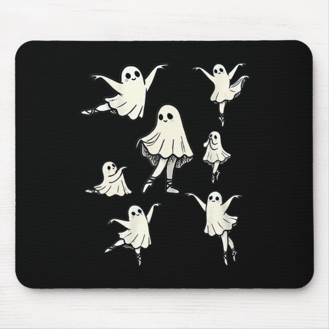 Alfombrilla De Ratón Bailarina de ballet fantasma bailarina de danza fa (Frente)