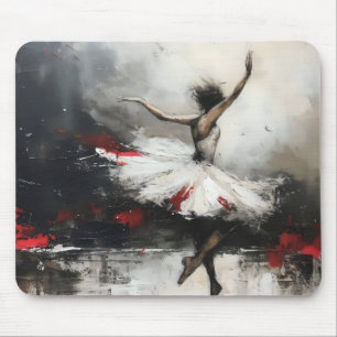 Alfombrilla De Ratón Bailarina de ballet Resumen arte simbólico