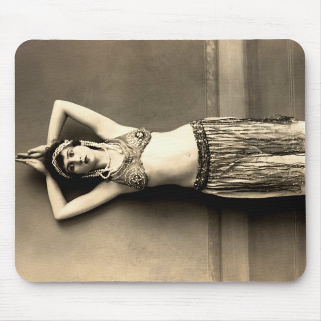 Alfombrilla De Ratón Bailarina de la danza del vientre (Frente)
