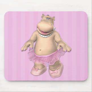 Alfombrilla De Ratón Bailarina Mousepad del hipopótamo