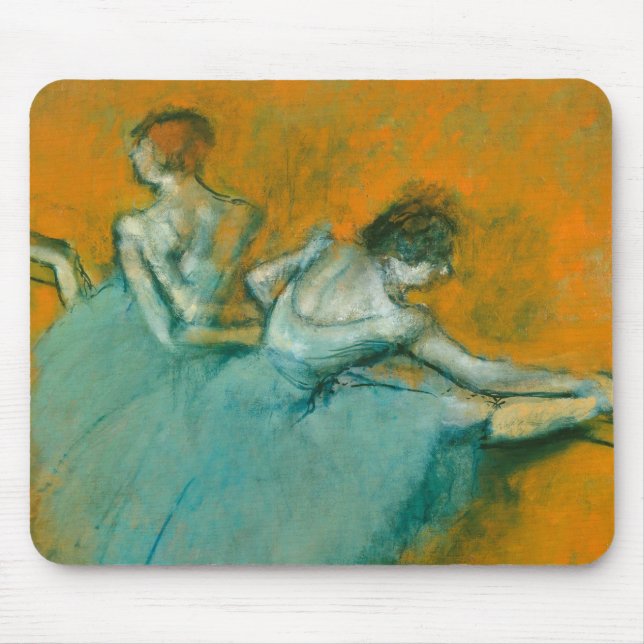 Alfombrilla De Ratón Bailarinas de Degas en el ballet de bar (Frente)