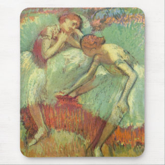 Alfombrilla De Ratón Bailarinas de verde de Edgar Degas, Ballet Vintage