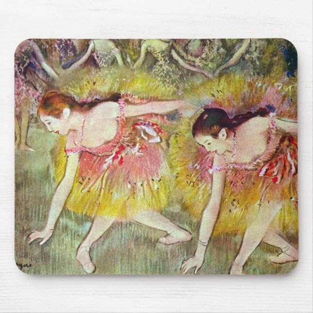 Alfombrilla De Ratón Bailarinas dobladas por Edgar Degas, Ballet Art (Frente)