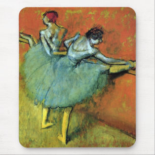 Alfombrilla De Ratón Bailarinas en la barra de Edgar Degas, Ballet Vint