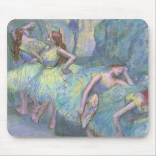 Alfombrilla De Ratón Bailarinas en las bambalinas de Edgar Degas