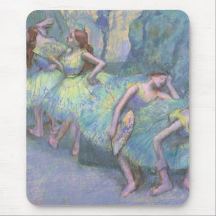 Alfombrilla De Ratón Bailarinas en las bambalinas de Edgar Degas