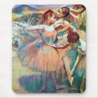 Alfombrilla De Ratón Bailarinas en un paisaje de Edgar Degas