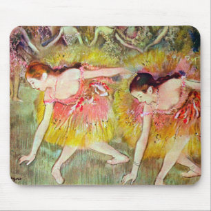 Alfombrilla De Ratón Bailarinas inclinándose de Edgar Degas, Arte de ba