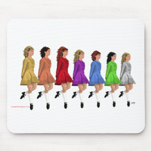 Alfombrilla De Ratón Bailarines de Step Irlandés - Línea de Bailarines 