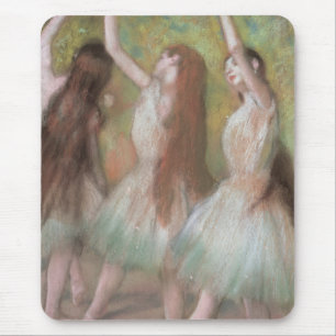 Alfombrilla De Ratón Bailarines verdes de Edgar Degas, arte de ballet d