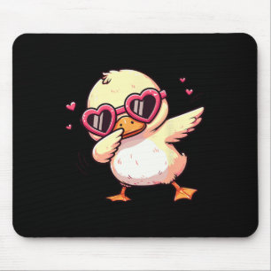 Alfombrilla De Ratón Baile de Dabbing Pato Corazón Solteros