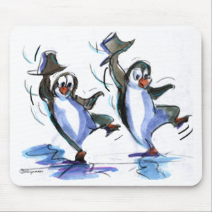 Alfombrilla De Ratón Baile de los pingüinos