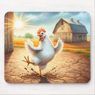 Alfombrilla De Ratón Baile De Pollos En El Barnyard