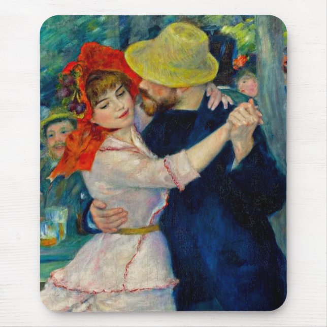 Alfombrilla De Ratón Baile en Bougival Pierre Renoir (Frente)