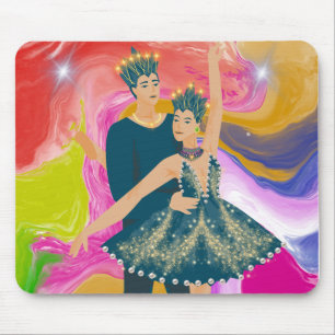 Alfombrilla De Ratón Baile majestuoso de colores