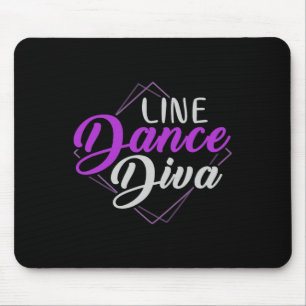 Alfombrilla De Ratón Baile Patriótico Line Dancing Diva Women Gige Line