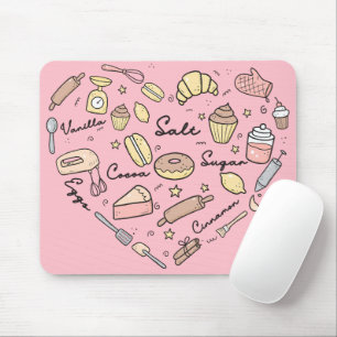 Alfombrilla De Ratón Baker Heart Funny Bakery Baking Pastry Chef