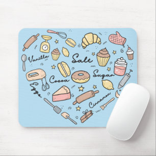 Alfombrilla De Ratón Baker Heart Funny Bakery Baking Pastry Chef