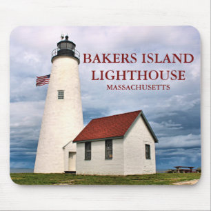 Alfombrilla De Ratón Bakers Island Lighthouse, Massachusetts Mousepad