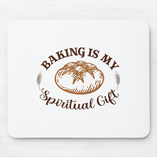Alfombrilla De Ratón Baking Is My Sritual Gift Funny Bake Lover Pastry  (Frente)