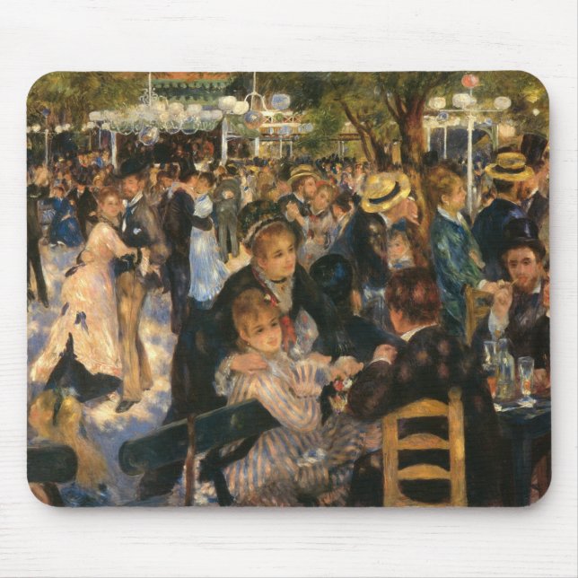Alfombrilla De Ratón Bal du Galette de Renoir (1876) (Frente)