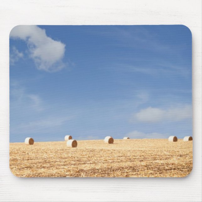 Alfombrilla De Ratón Balas de heno en campo (Frente)