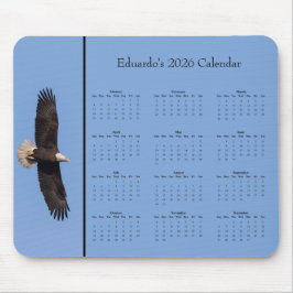 Alfombrilla De Ratón Bald Eagle: Customize full year 2026 calendar