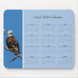 Alfombrilla De Ratón Bald Eagle: Customize full year 2026 calendar