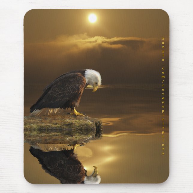 Alfombrilla De Ratón BALD EAGLE & SUNLIGHT Mousepad (Frente)