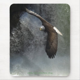 Alfombrilla De Ratón BALD EAGLE & WATERFALL Mousepad