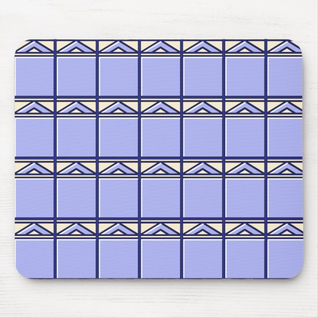 Alfombrilla De Ratón Baldosas azules (Frente)