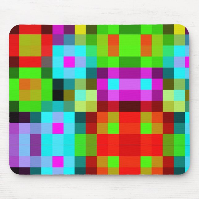 Alfombrilla De Ratón Baldosas de arte moderno (Frente)