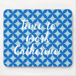 Alfombrilla De Ratón Baldosas de verano con círculos azules para bebés