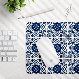 Alfombrilla De Ratón Baldosas mediterráneas, portuguesas, azulejo, mall