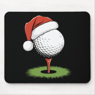 Alfombrilla De Ratón Ball De Golf Santa Para Navidades Navidades De Bol