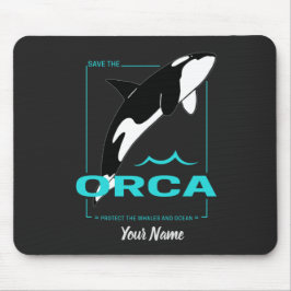 Alfombrilla De Ratón Ballena asesina de orcas para un chica que ama las