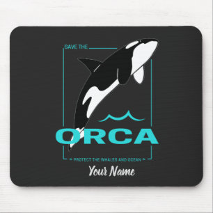 Alfombrilla De Ratón Ballena asesina de orcas para un chica que ama las