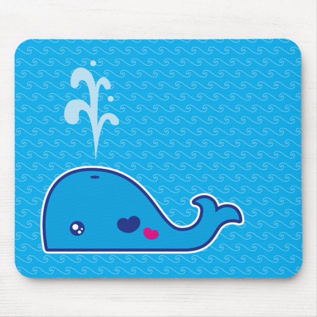 Alfombrilla De Ratón Ballena de Kawaii (Frente)