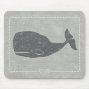 Alfombrilla De Ratón Ballena gris náutica