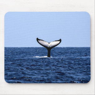 Alfombrilla De Ratón Ballena jorobada en el océano