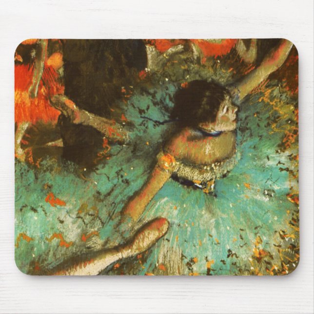 Alfombrilla De Ratón Ballerina Dance Green Dancer Edger Degas Painting (Frente)