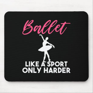 Alfombrilla De Ratón Ballet como un deporte solo ballet de baile más du